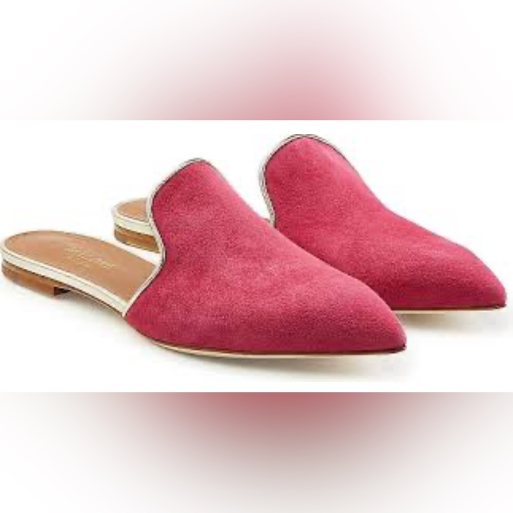 Malone Souliers magneta pink mules all leather EU 38 fits US 7
